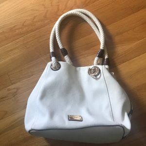 Michael Kors large canvas and leather bag